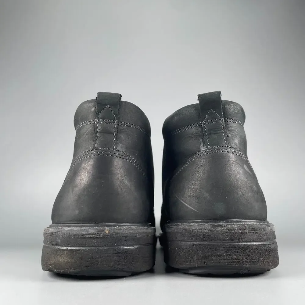 ECCO Turn Men's EU 45 US 11 Black Leather Shaft Chukka Ankle Boots Casual EUC